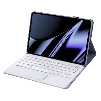 OP11-A For Oppo Pad 11-inch Shockproof Leather Case + Bluetooth Keyboard with TouchPad Anti-Fall Stand Cover