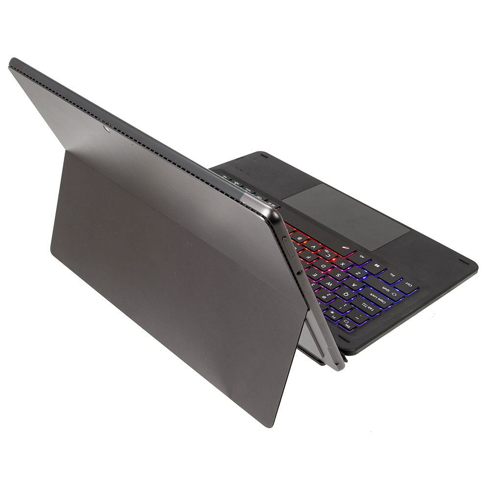 KF17S For Microsoft Surface Pro 8 / Pro X, Bluetooth Keyboard with TouchPad / Pencil Holder 3-Color Backlit Wireless Keyboard