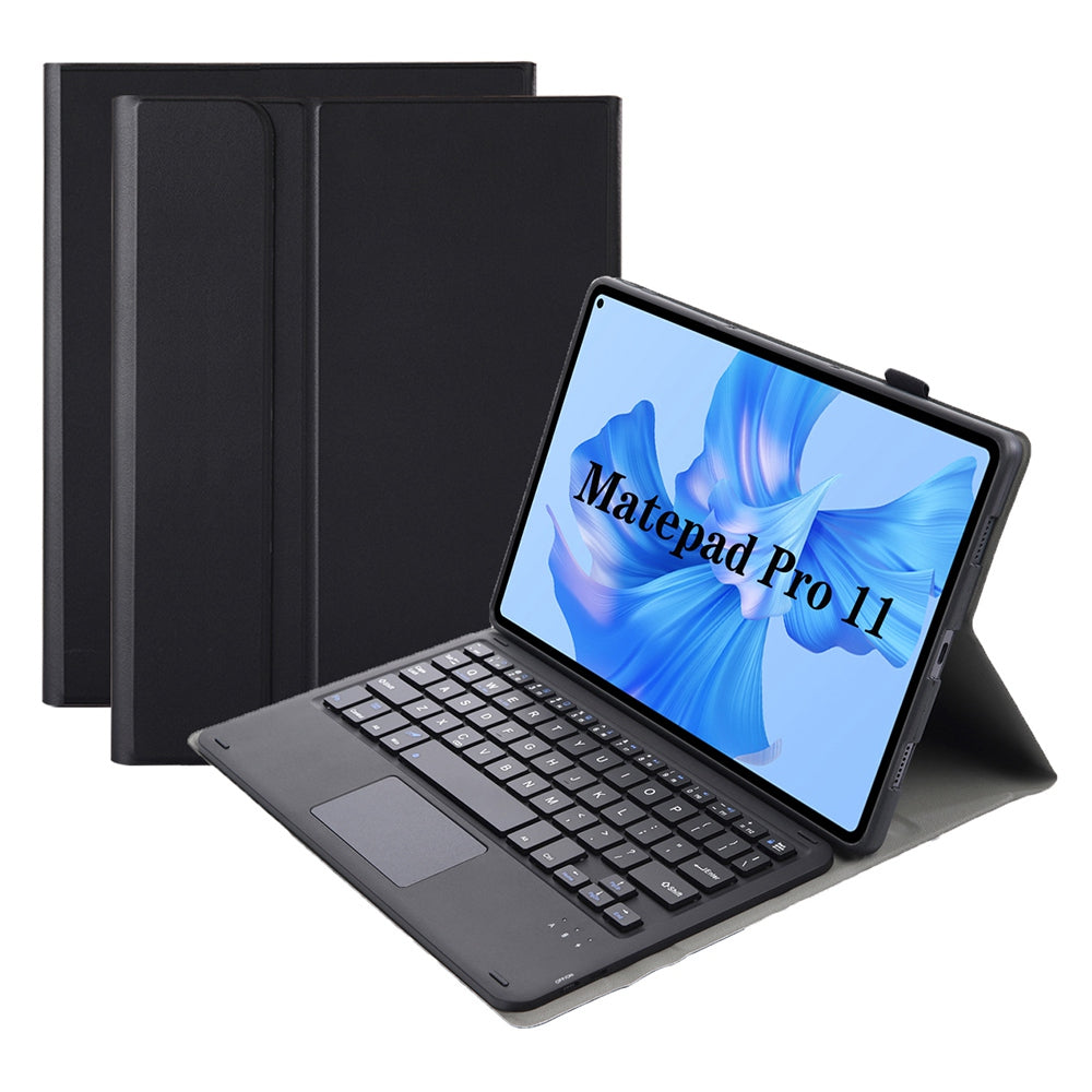 AHW12-A For Huawei MatePad Pro 11 (2022) Detachable Bluetooth Keyboard with TouchPad PU Leather+TPU Protective Case