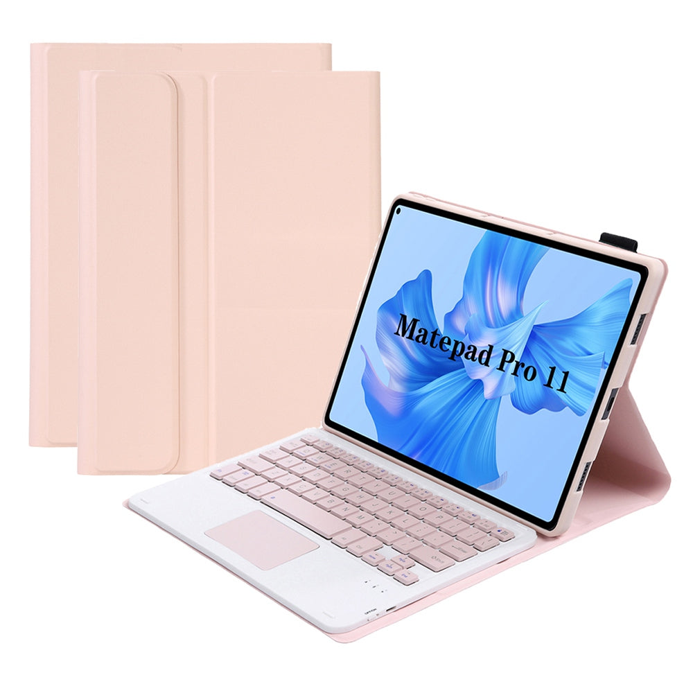 AHW12-A For Huawei MatePad Pro 11 (2022) Detachable Bluetooth Keyboard with TouchPad PU Leather+TPU Protective Case