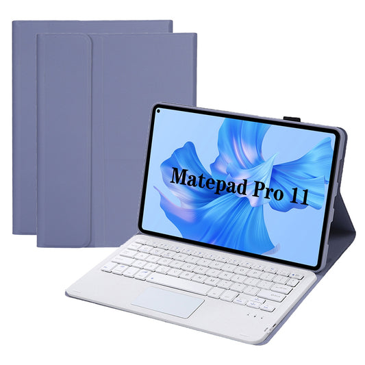 AHW12-A For Huawei MatePad Pro 11 (2022) Detachable Bluetooth Keyboard with TouchPad PU Leather+TPU Protective Case