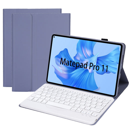 AHW12-B For Huawei MatePad Pro 11 (2022) Protective Case with Detachable Bluetooth Keyboard PU Leather+TPU Stand Cover