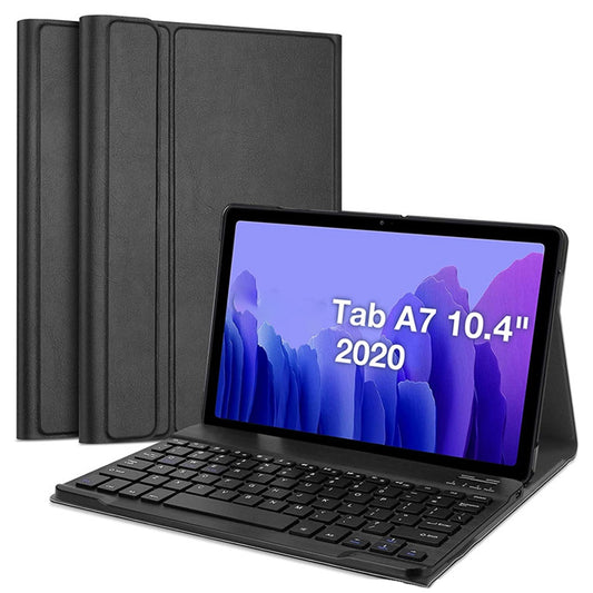 SK-T500D For Samsung Galaxy Tab A7 10.4 (2020) SM-T500 / T505 / T505N / T507 2 in 1 PU Leather Anti-Drop Case + Detachable Bluetooth Keyboard with Colorful Backlit