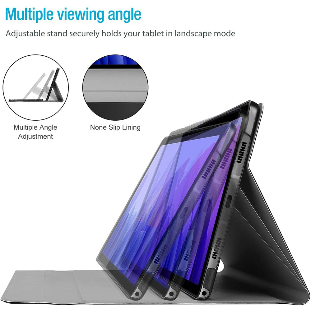SK-T500D For Samsung Galaxy Tab A7 10.4 (2020) SM-T500 / T505 / T505N / T507 2 in 1 PU Leather Anti-Drop Case + Detachable Bluetooth Keyboard with Colorful Backlit
