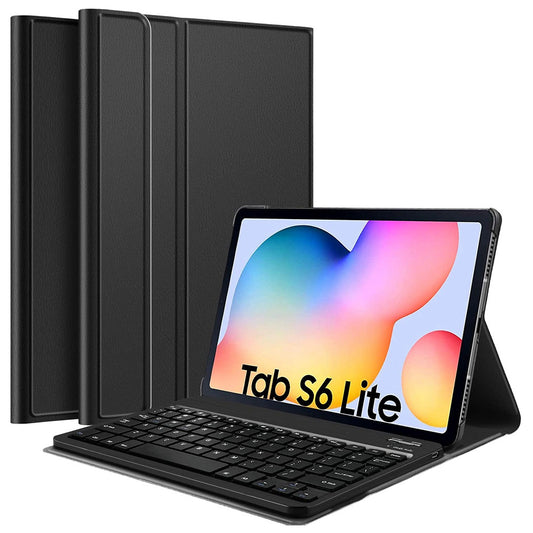 SK-P610 For Samsung Galaxy Tab S6 Lite (SM-P610) Detachable Bluetooth Keyboard PU Leather Protective Cover Anti-Fall Wireless Keyboard Case
