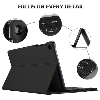 SK-P610 For Samsung Galaxy Tab S6 Lite (SM-P610) Detachable Bluetooth Keyboard PU Leather Protective Cover Anti-Fall Wireless Keyboard Case
