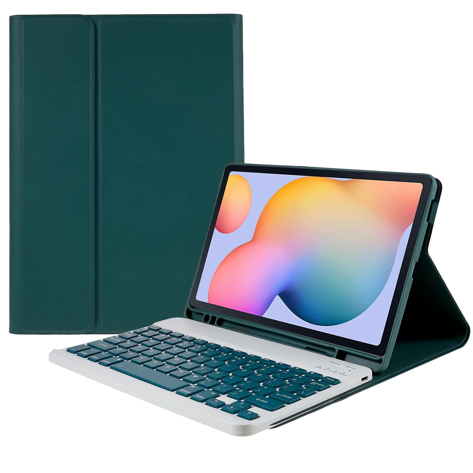 SK-P610 For Samsung Galaxy Tab S6 Lite (SM-P610) Detachable Bluetooth Keyboard PU Leather Protective Cover Anti-Fall Wireless Keyboard Case