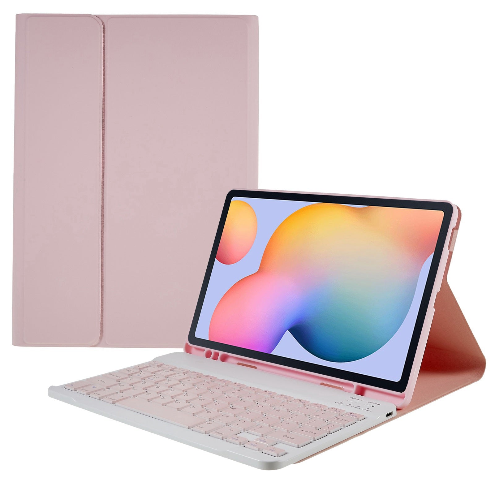 SK-P610 For Samsung Galaxy Tab S6 Lite (SM-P610) Detachable Bluetooth Keyboard PU Leather Protective Cover Anti-Fall Wireless Keyboard Case