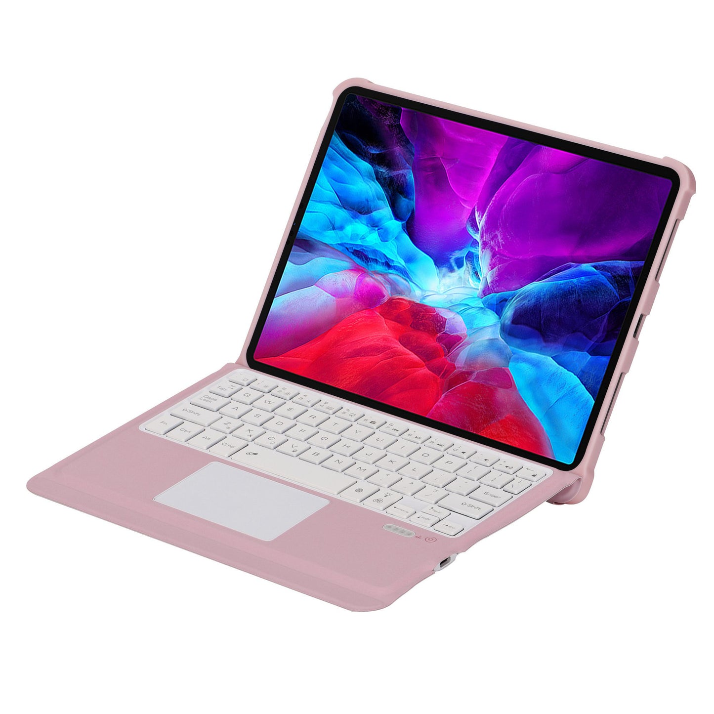 T207D For iPad Air (2020) / (2022) PU Leather Anti-Drop Case + Detachable Bluetooth Keyboard with TouchPad