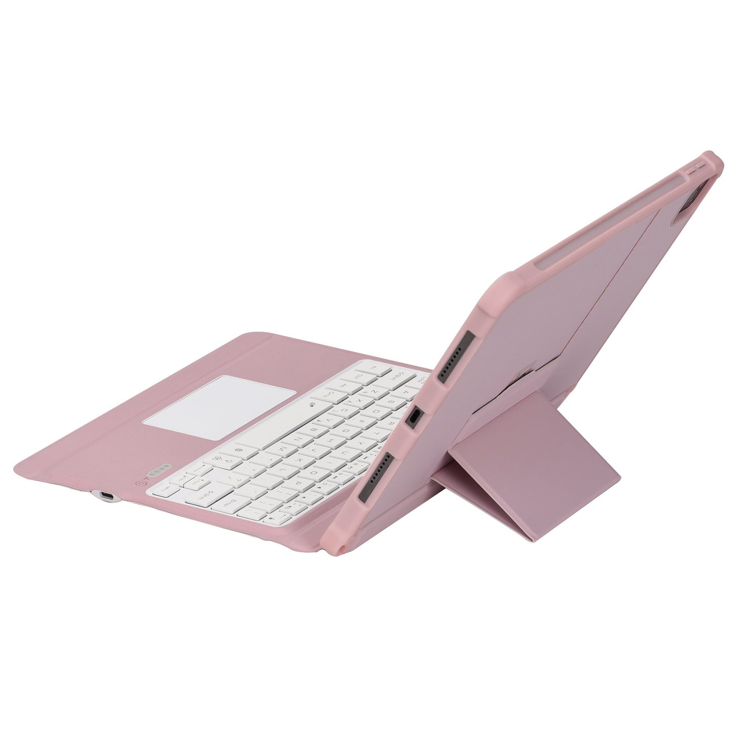 T207D For iPad Air (2020) / (2022) PU Leather Anti-Drop Case + Detachable Bluetooth Keyboard with TouchPad