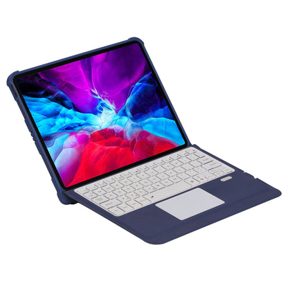 T207D For iPad Air (2020) / (2022) PU Leather Anti-Drop Case + Detachable Bluetooth Keyboard with TouchPad