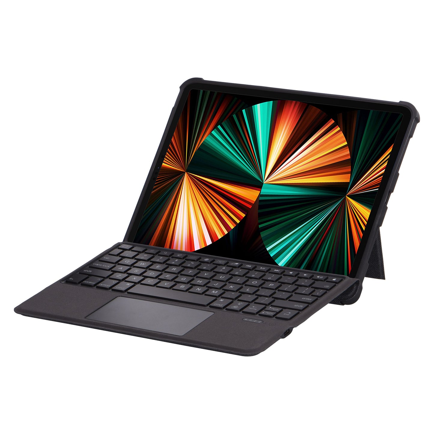T5207D For iPad Pro 11-inch (2018) / (2020) / Air (2020) 10.9 inch Detachable Bluetooth Keyboard Case with TouchPad, PU Leather Protective Case