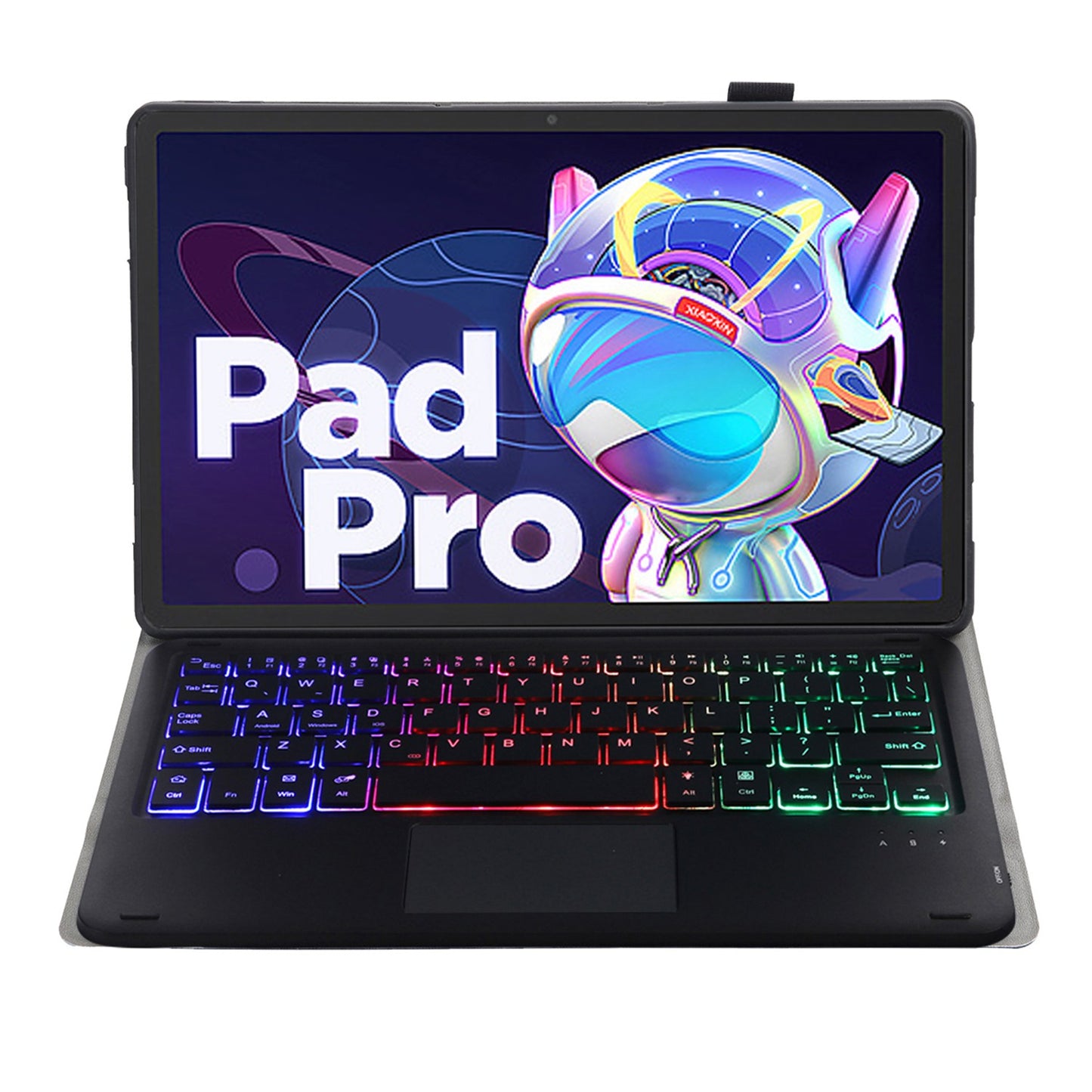 AM18-AS For Lenovo Pad Pro 2022 11.2-inch Detachable Bluetooth Keyboard Case with 3-Color Backlit / TouchPad Anti-Drop Protective Case
