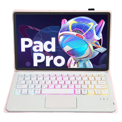 AM18-AS For Lenovo Pad Pro 2022 11.2-inch Detachable Bluetooth Keyboard Case with 3-Color Backlit / TouchPad Anti-Drop Protective Case