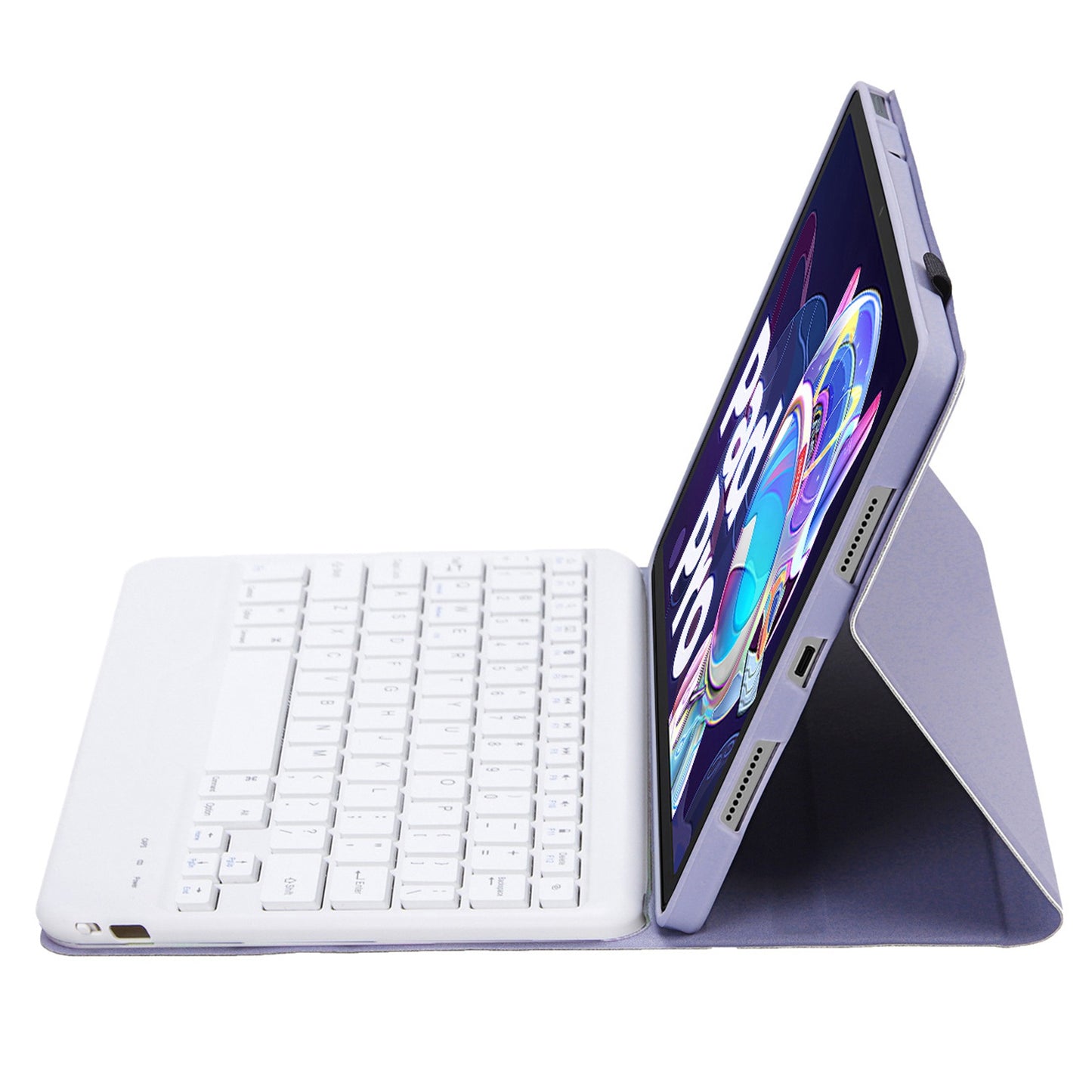 AM18-B For Lenovo Pad Pro 2022 11.2-inch Protective Case with Detachable Bluetooth Keyboard Anti-Drop Tablet Case