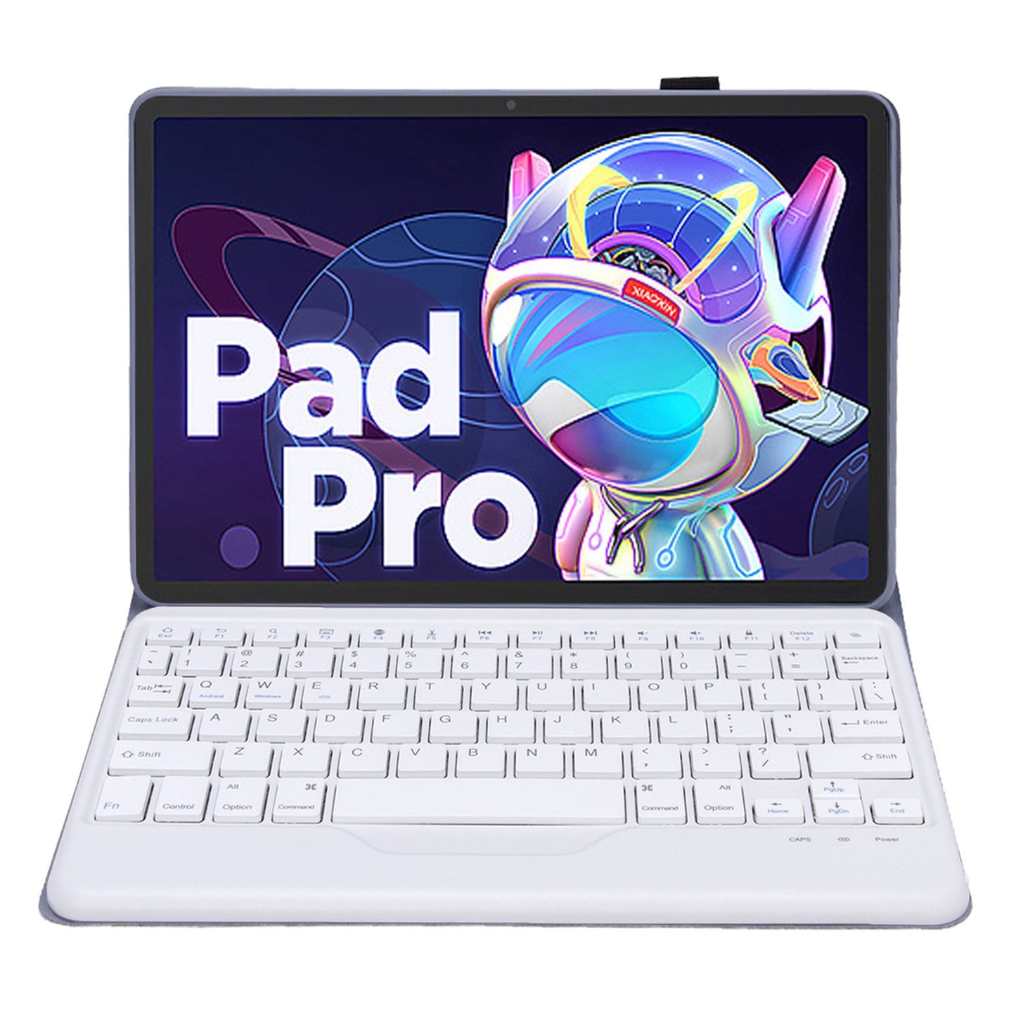 AM18-B For Lenovo Pad Pro 2022 11.2-inch Protective Case with Detachable Bluetooth Keyboard Anti-Drop Tablet Case