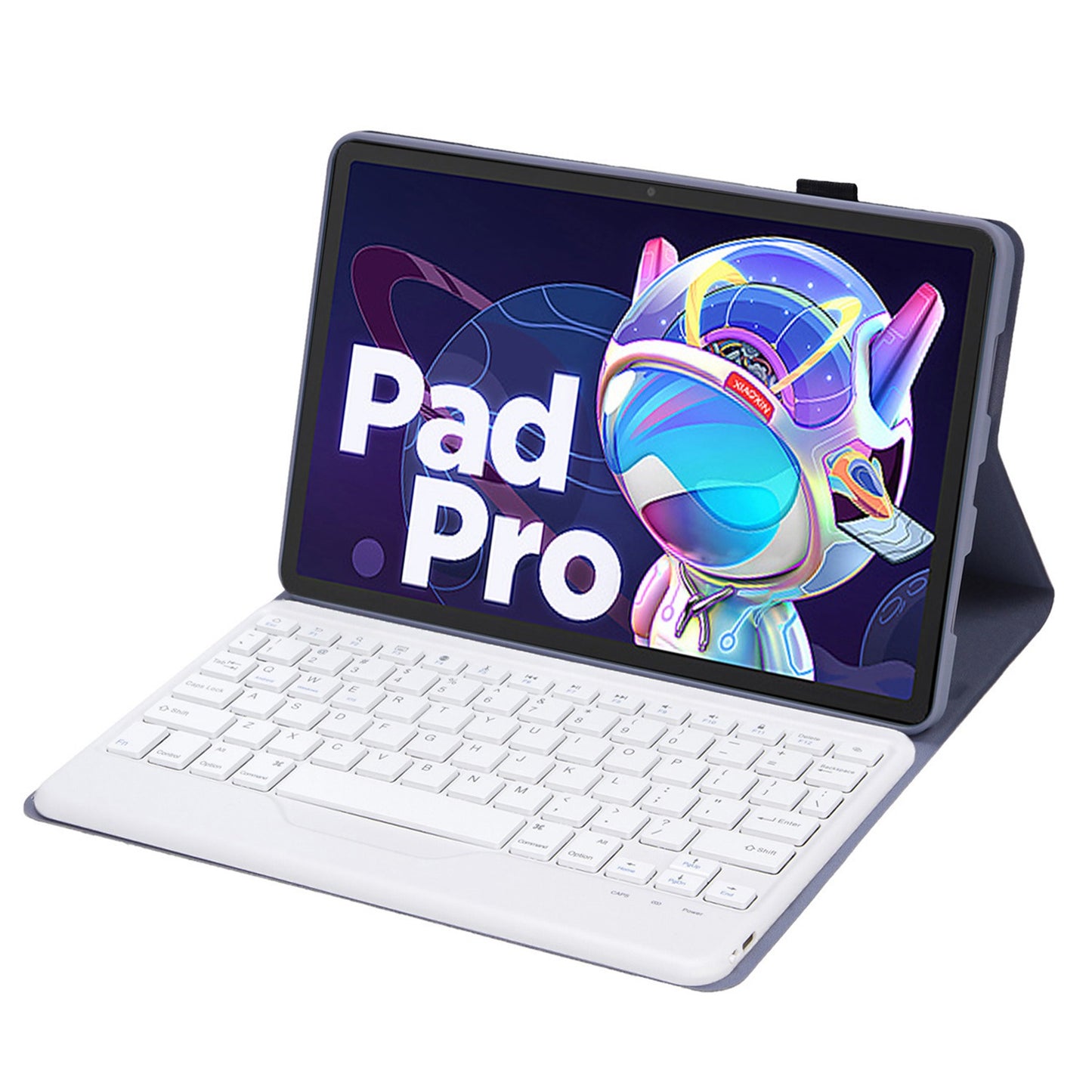 AM18-B For Lenovo Pad Pro 2022 11.2-inch Protective Case with Detachable Bluetooth Keyboard Anti-Drop Tablet Case