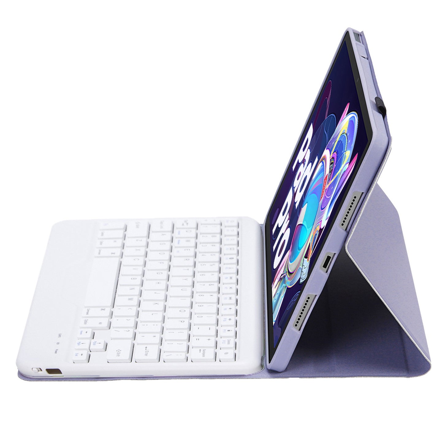 AM18-B For Lenovo Pad Pro 2022 11.2-inch Protective Case with Detachable Bluetooth Keyboard Anti-Drop Tablet Case