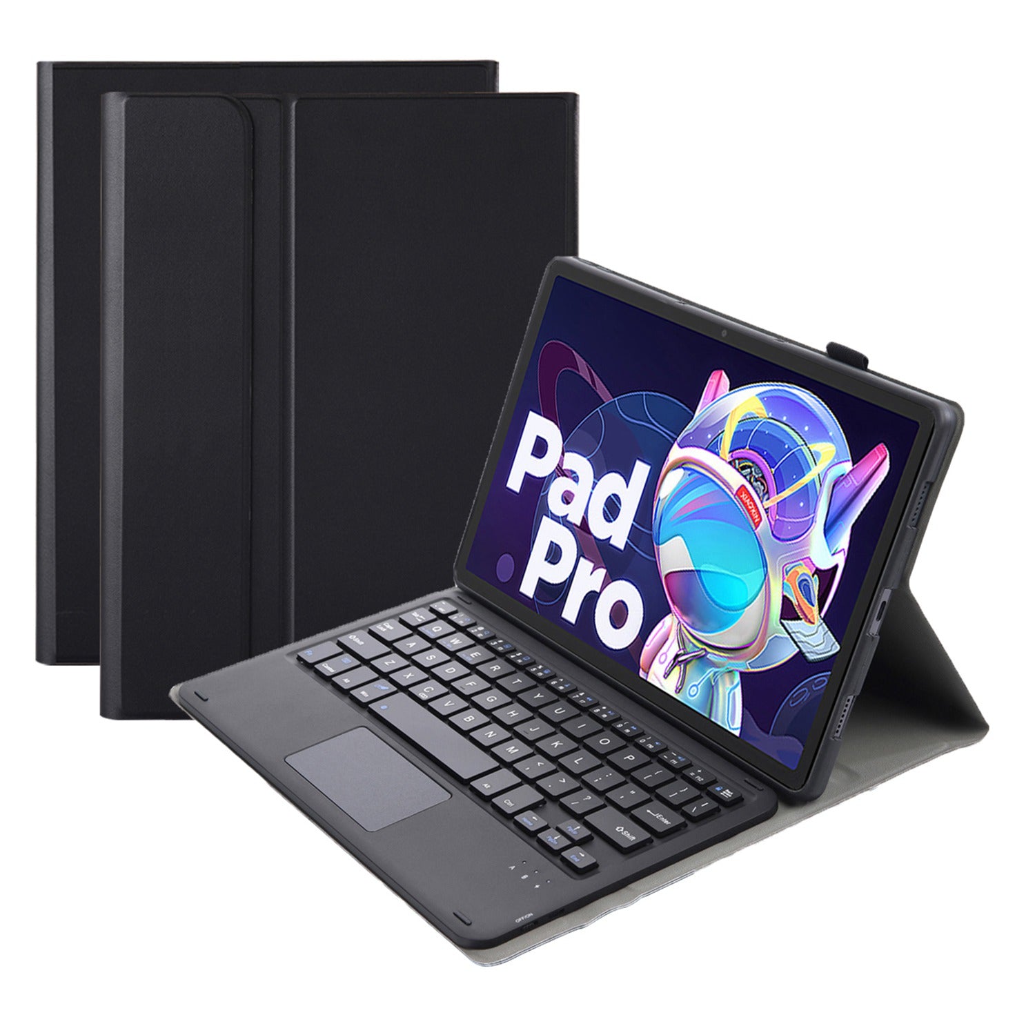 AM18-A For Lenovo Pad Pro 2022 11.2-inch Removable Bluetooth Keyboard Case with TouchPad Anti-Scratch Protective Case