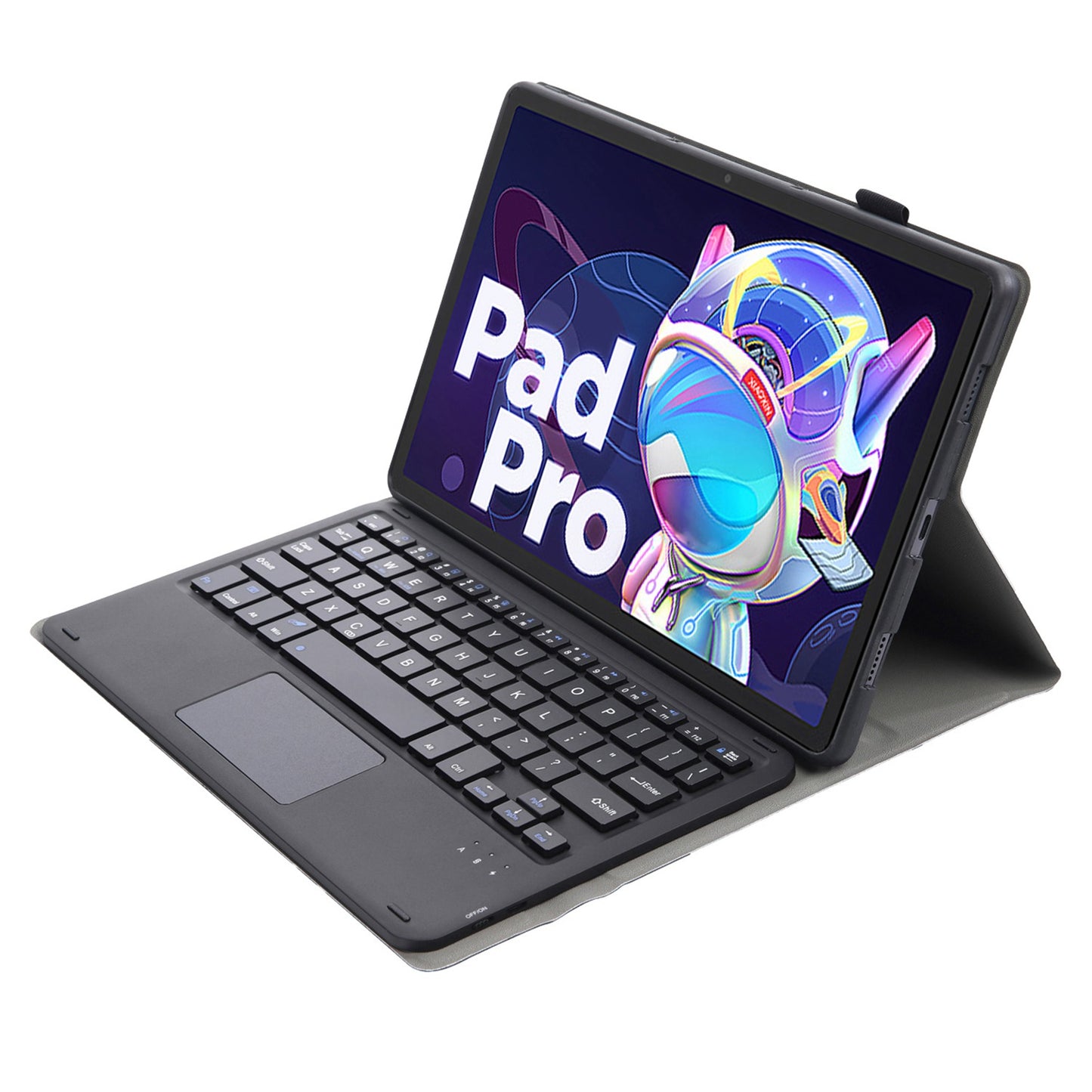 AM18-A For Lenovo Pad Pro 2022 11.2-inch Removable Bluetooth Keyboard Case with TouchPad Anti-Scratch Protective Case