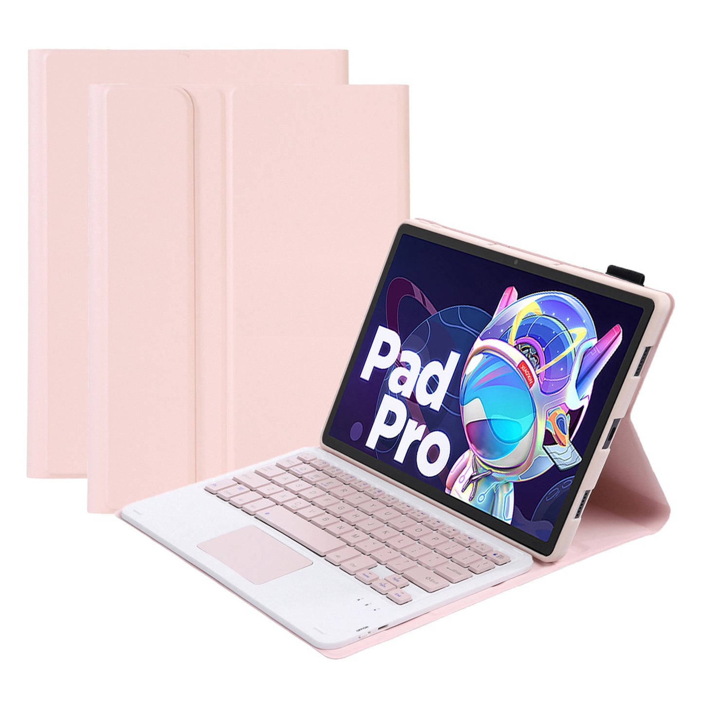 AM18-A For Lenovo Pad Pro 2022 11.2-inch Removable Bluetooth Keyboard Case with TouchPad Anti-Scratch Protective Case