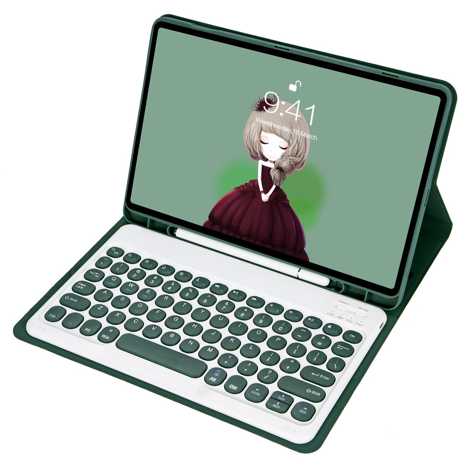 YT098B For iPad Air (2020) / (2022) Ultra Thin Bluetooth Keyboard Protective Case Shockproof Leather Cover with Pen Slot / Stand