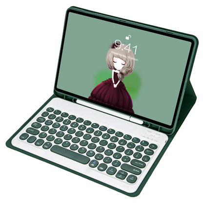 YT098B For iPad Air (2020) / (2022) Ultra Thin Bluetooth Keyboard Protective Case Shockproof Leather Cover with Pen Slot / Stand