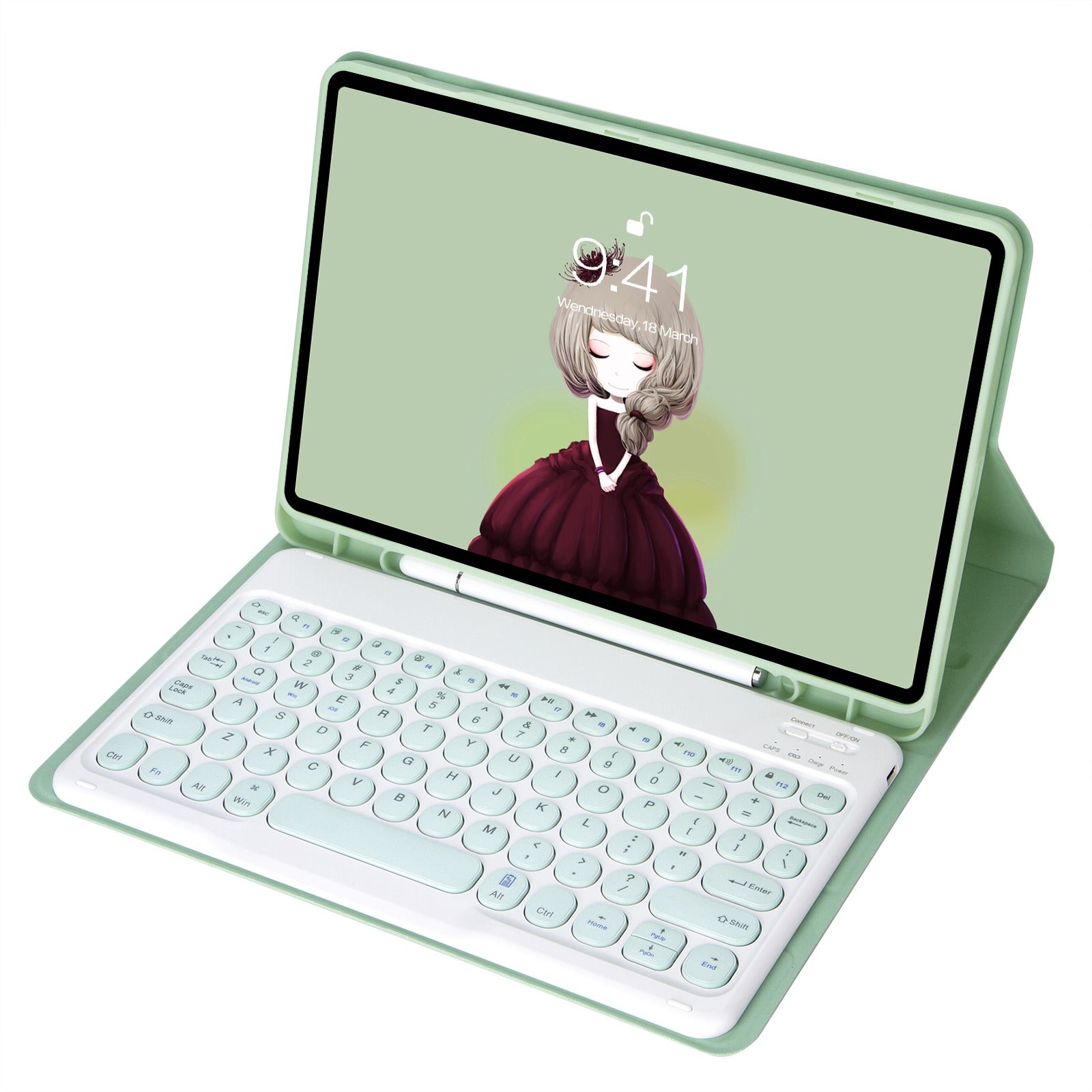 YT098B For iPad Air (2020) / (2022) Ultra Thin Bluetooth Keyboard Protective Case Shockproof Leather Cover with Pen Slot / Stand