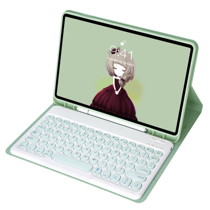 YT098B For iPad Air (2020) / (2022) Ultra Thin Bluetooth Keyboard Protective Case Shockproof Leather Cover with Pen Slot / Stand