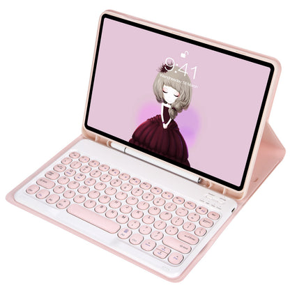 YT098B For iPad Air (2020) / (2022) Ultra Thin Bluetooth Keyboard Protective Case Shockproof Leather Cover with Pen Slot / Stand