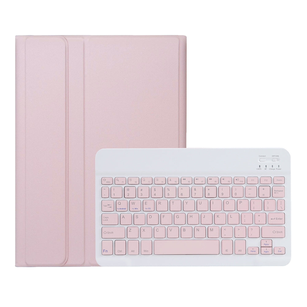A10B for iPad 10.9 (2022) Pen Slot Design Foldable Stand Leather + TPU Tablet Protective Cover with Bluetooth Keyboard