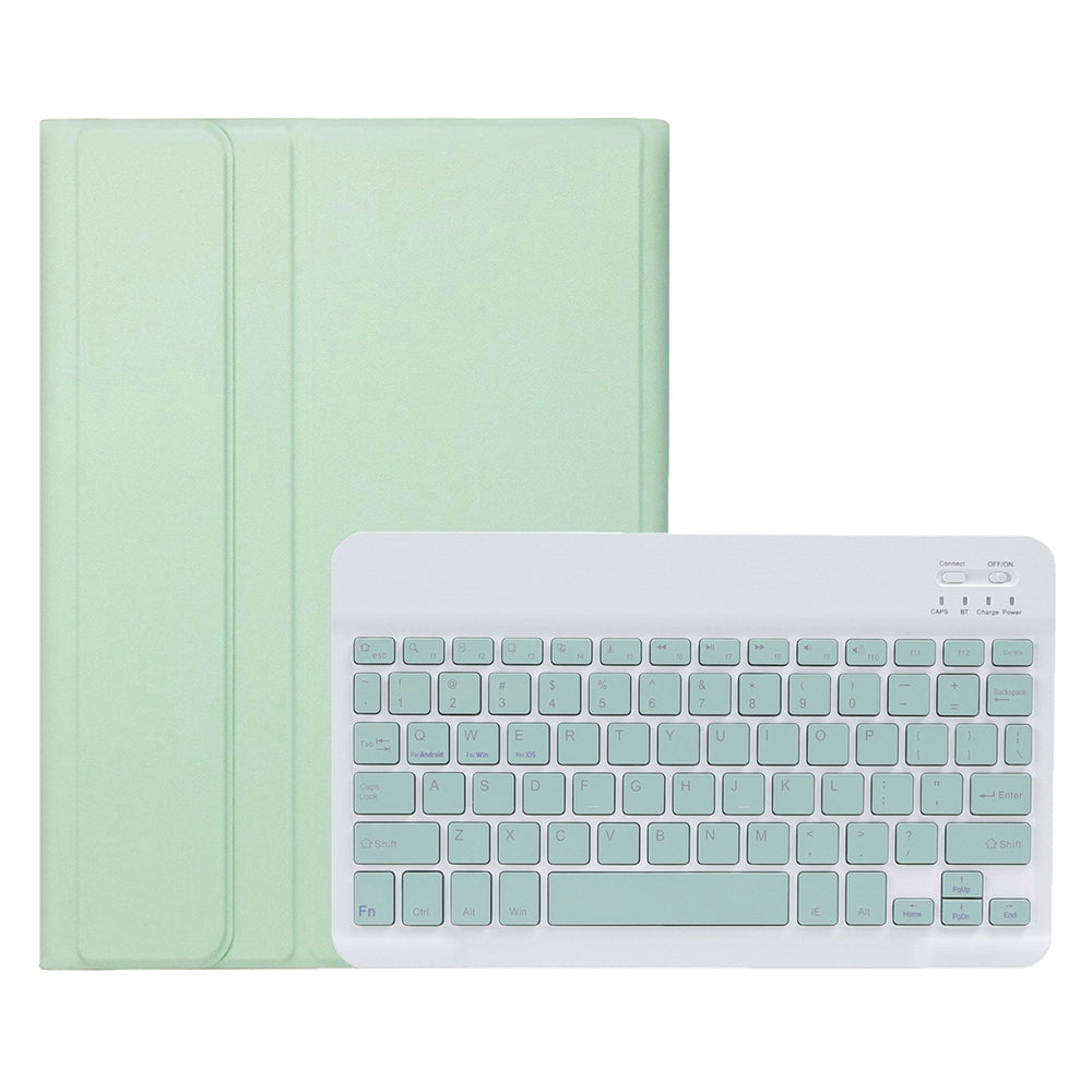 A10B for iPad 10.9 (2022) Pen Slot Design Foldable Stand Leather + TPU Tablet Protective Cover with Bluetooth Keyboard