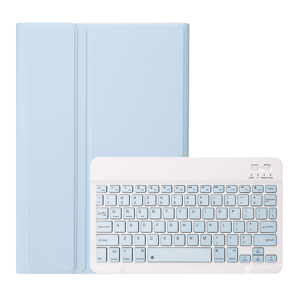 A10B for iPad 10.9 (2022) Pen Slot Design Foldable Stand Leather + TPU Tablet Protective Cover with Bluetooth Keyboard
