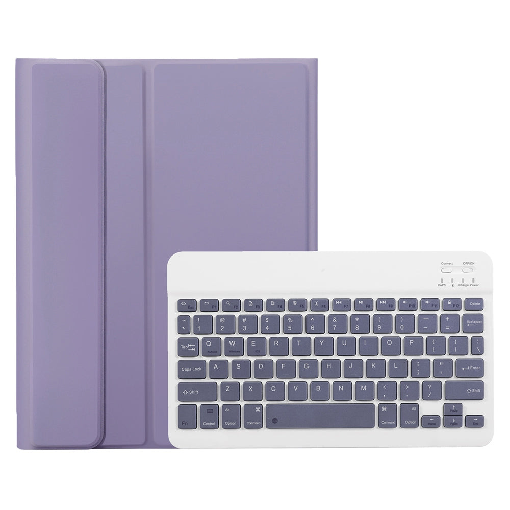 A10B for iPad 10.9 (2022) Pen Slot Design Foldable Stand Leather + TPU Tablet Protective Cover with Bluetooth Keyboard