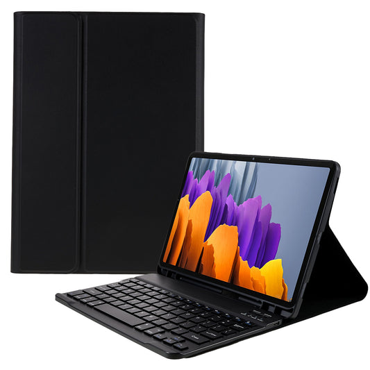 SK-T870 For Samsung Galaxy Tab S7 / S8 11-inch T870 / X700 / T875 Ultra-thin Leather Tablet Stand Protective Shell with Detachable Bluetooth Keyboard