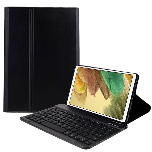SK-T220 For Samsung Galaxy Tab A7 Lite 8.7-inch T225 / T220 Keyboard Leather Case Folio Stand Cover with 7-Color Backlight Bluetooth Keyboard