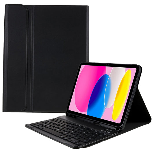 SK-1099 For iPad 10.9 (2022) Auto Wake / Sleep PU Leather Shockproof Tablet Stand Cover with Bluetooth Keyboard
