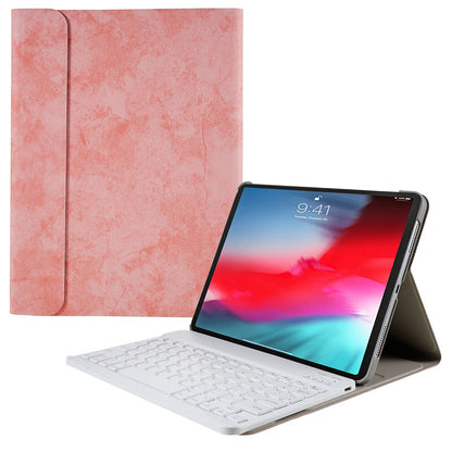 SK-1101 For iPad Pro 11-inch (2018) / iPad Air (2022) / (2020) Cloth Texture Auto Wake / Sleep PU Leather Tablet Stand Drop-proof Cover with Backlit Bluetooth Keyboard