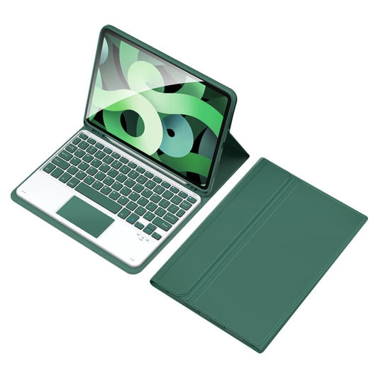 TP-1099 For iPad 10.9 (2022) Bluetooth Keyboard Case with TouchPad PU Leather Shockproof Cover Wireless Keyboard Case