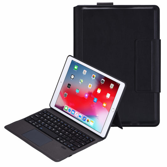 TP-1092 For iPad 10.2 (2021) / (2020) / (2019) / iPad Pro 10.5-inch (2017) / iPad Air 10.5 inch (2019) Bluetooth Keyboard with TouchPad PU Leather Stand Folio Full Protection Case Cover
