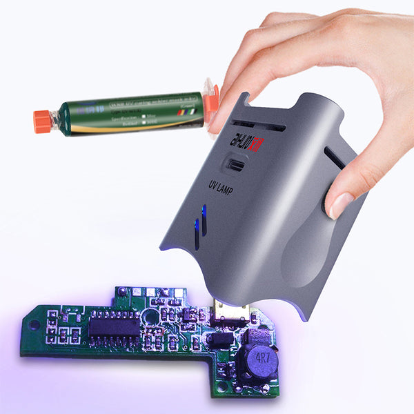 ALHUN Hurricane UV Curing Lamp Tool for LCD Green Oil / BGA Motherboard Purple Light Glue