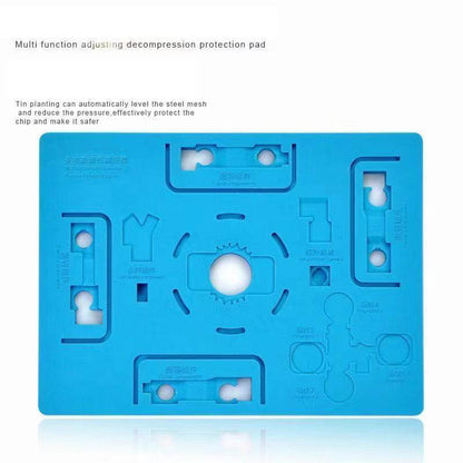 13x10cm Magic Mat Multi-functional CPU Planting Tin Fingerprint Heat Insulation Repair Silicone Pad