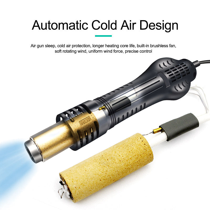 QUICK 2008D+ Upgrade 110V Hot Air Desoldering Station for BGA Reballing SMD Phone motherboard Repair Tools