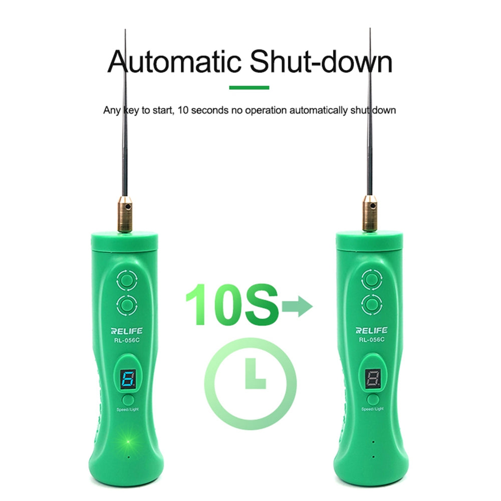 RELIFE RL-056C Electric Glue Remover for Mobile Phone Touch Screen Smart Repair Handle Tool Anti-Skid Glue Removal Machine with 6 Gear Adjustable/LED Light