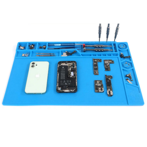 RELIFE RL-160A Insulation Silicone Soldering Repair Mat Heat Resistant Work Pad for Phone PCB Repair