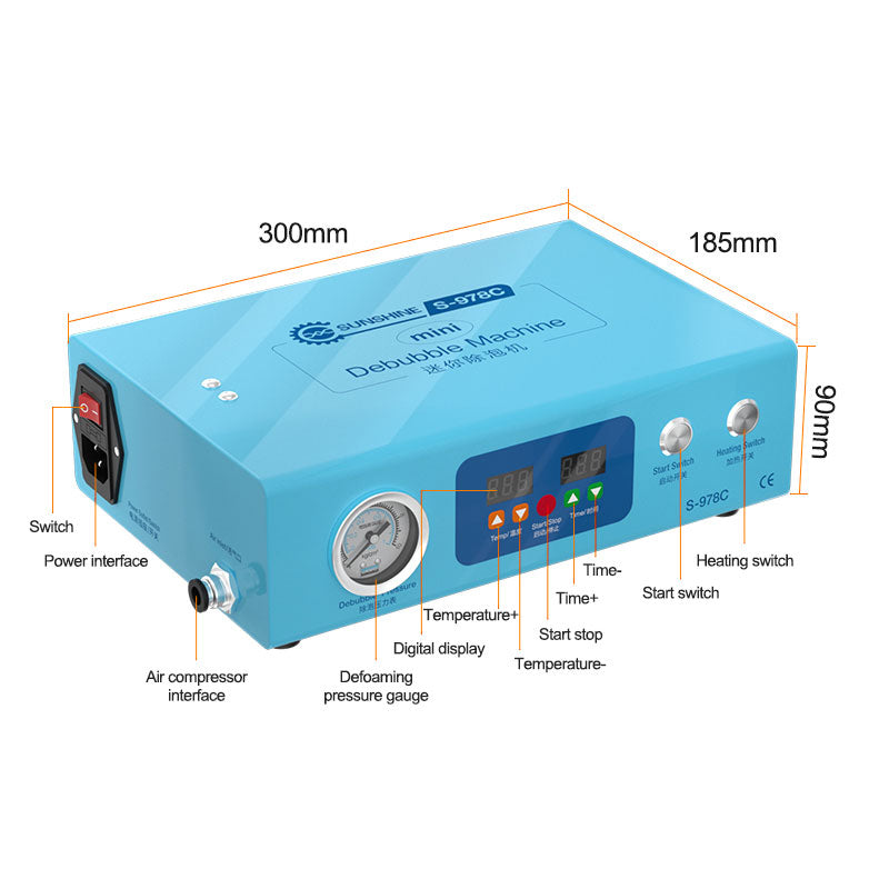 SUNSHINE S-978C Mini LCD Defoaming Bubble Remover Machine LCD Refurbishment Debubbler