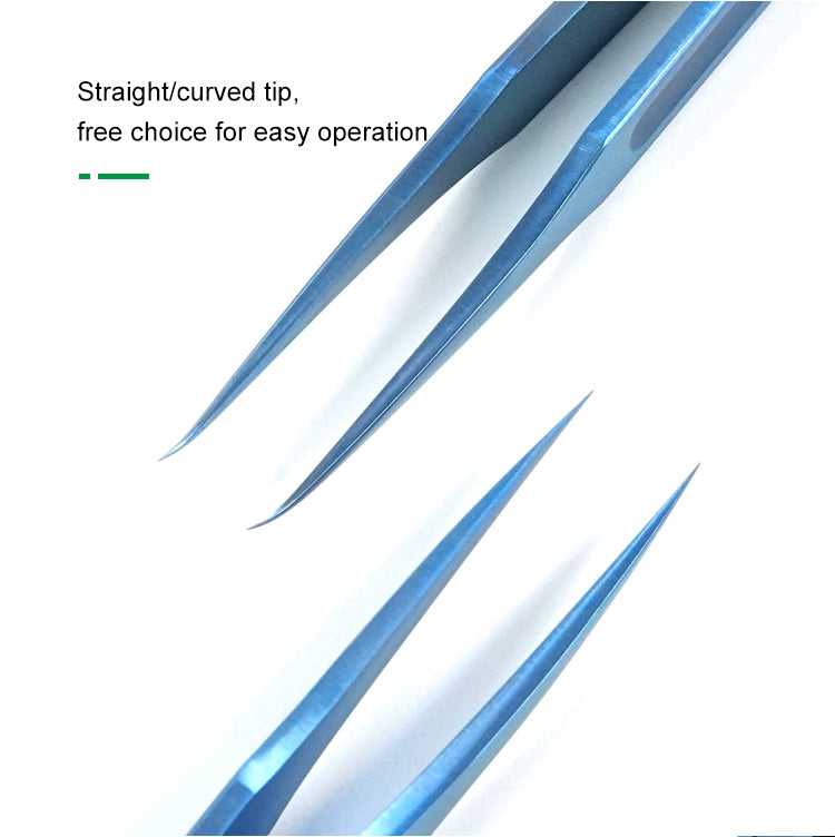 RELIFE RT-15D Ultra-lightweight Tweezers Titanium Alloy Super Sharp Precision Repair Tools - Curved Tip