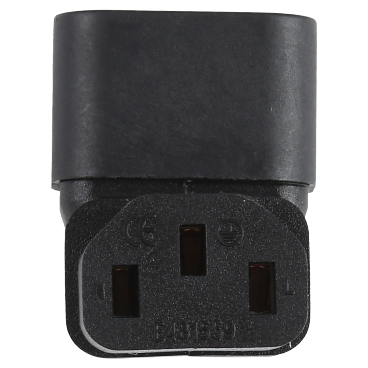 IEC C14 to C13 Power Adapter PDU Plug/Socket Down 90 Degree