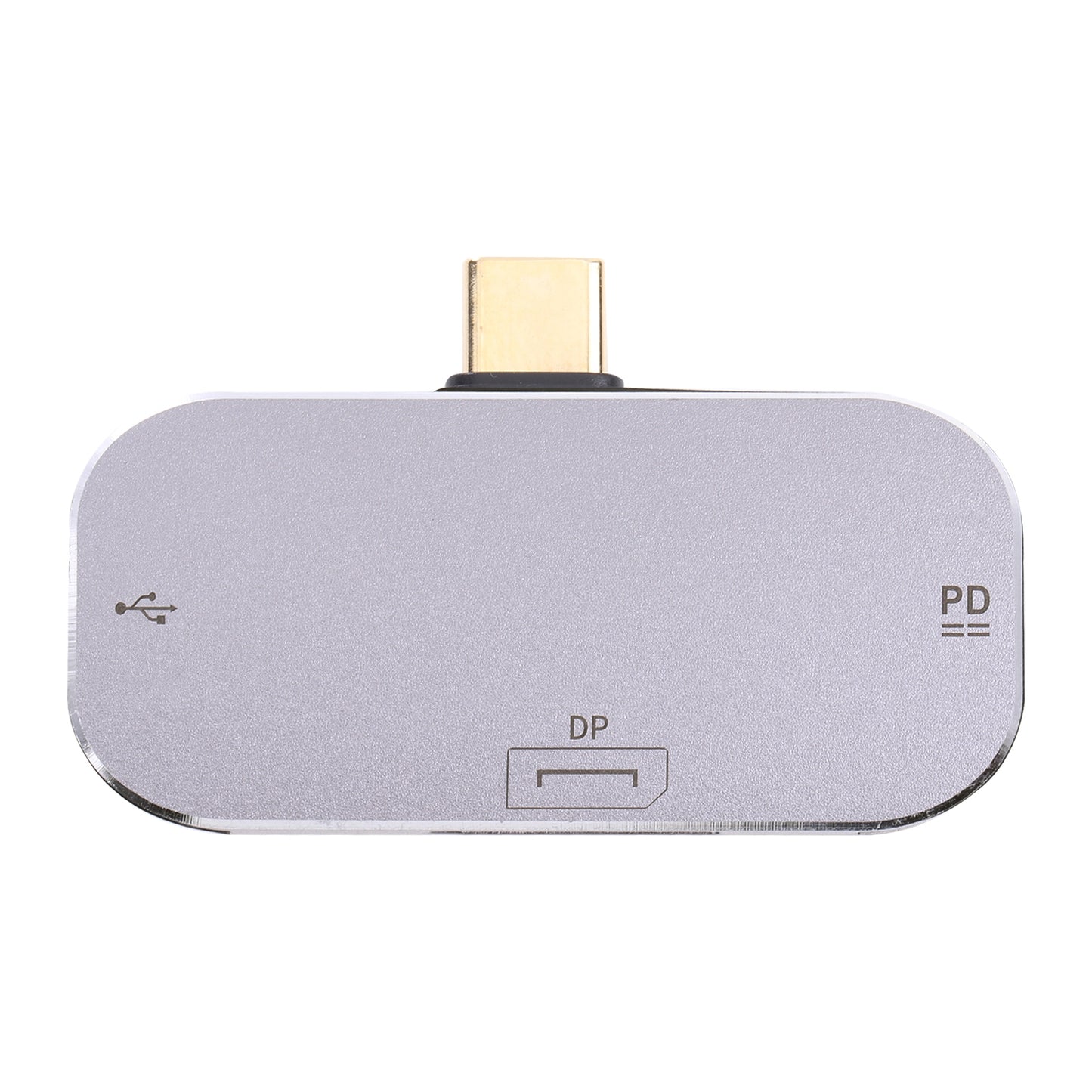 3-in-1 Type-C Male to Dual Type-C+DP Female Converter Fast Charging Data Transmission Adapter
