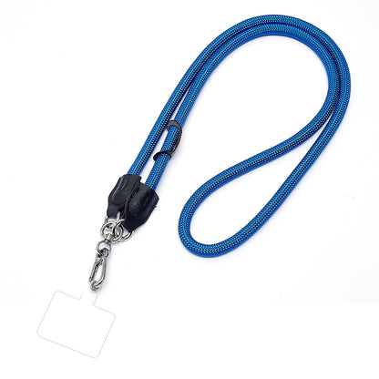 1.2m Universal Cell Phone Lanyard Metal Hook Thicken Neck Rope Crossbody Strap with Transparent Patch